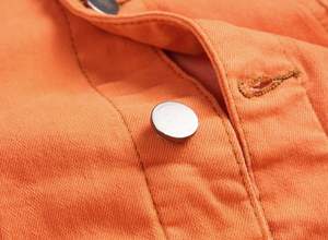 Veste en jean pour homme grande taille, personnalisable OEM, de haute qualité, fermeture à boutons, écologique, respirante, bleu marine, best-seller - Product Image 6