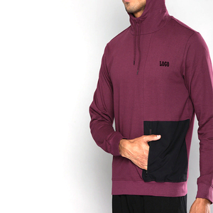 Sweat-shirt à capuche en polaire pour homme, couleur unie, coupe classique, décontracté, avec poches, idéal pour l'automne - Product Image 4