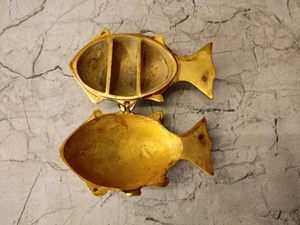 Handcrafted Brass Fish Figurine Eco-Friendly High Quality Decorative Golden Fish Sculpture Vintage Tabletop Home Decor <b>Ornament</b> - Product Image 3