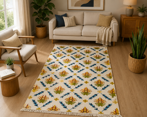 Handwoven Persian Kilim <b>Rug</b> <b>Flat</b> Weave Dhurrie Carpet Reversible Wool Area <b>Rug</b> for Living Room Bedroom Home Decor - Product Image 1