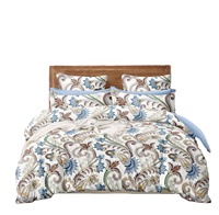 Ensemble de Literie Luxe Imprimé Housse de Couette et Drap-Housse Tendance 100% Coton Taille King à Prix d'Usine Fabriqué en Inde
