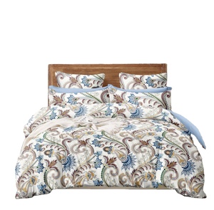 Hot Selling Luxus druck Bettlaken Bett bezug Bettwäsche <span class=keywords><strong>Set</strong></span> 100% Baumwolle Bettwäsche King Size zu Fabrik preisen Made In India