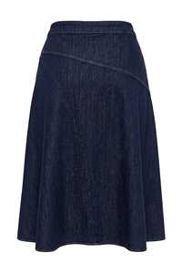 GRACE COLLECTION Women's <b>Denim</b> Cardigan Regular Fit Pencil Silhouette Winter Casual Style <b>Knee</b>-<b>Length</b> Breathable Quick Dry - Product Image 2