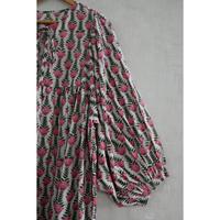 Robe en coton à imprimé bloc pour femmes |   Robe d'été bohème faite à la main, coton doux et respirant