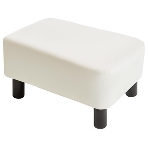 Tabouret de comptoir en pin blanchi avec siège rembourré - Vente en gros - Product Image 5