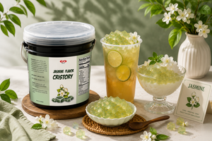 เยลลี่กาแฟ KEIFU รสชาดำแบบก้อน สำหรับเติมในเครื่องดื่ม พร้อมรับประทาน วัตถุดิบสำหรับเครื่องดื่ม รับผลิตแบบ OEM แบรนด์ส่วนตัว บรรจุขวด 3.3 กก. - Product Image 6