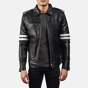 AMERICAN TRENCH CLOTHING Low MOQ 100% Genuine Leather <b>Waterproof</b> Safari <b>Jacket</b> Crew Neck Single Breasted <b>Men</b> Women Full Grain - Product Image 4