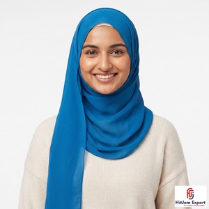 Custom Luxury Chiffon Scarf Soft <b>Silk</b> Feel <b>Head</b> <b>Wrap</b> Shawl OEM ODM Textile Factory Private Label - Product Image 6