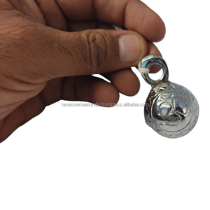 Campanas Colgantes de Latón Plateado Modernas con Grabado OM para Decoración de Pared, Puerta, Hogar, Meditación, Yoga, Regalo Espiritual - Product Image 3