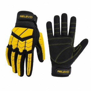 Guantes de Seguridad con Reducción de Impactos, de Cuero, con Dedos Acolchados Anti-Impacto, Muñequera Elástica, Resistentes a la Abrasión, Gran Venta - Product Image 6