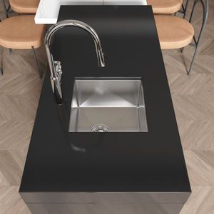 Lavello da Cucina Moderno 45x45 cm in Acciaio Inox S304 a Vasca Singola da Incasso con Workstation - Product Image 4