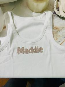 Top de Tirantes con Cuentas Cocoa Babe, Chaleco Bordado a Mano, Top Corto de Algodón Acanalado para Mujer, Camiseta sin Mangas de Verano, Top con Cuentas Hecho a Mano - Product Image 4