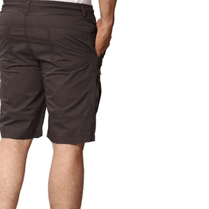 Shorts Bermuda pour hommes, couleur unie, taille élastique, vêtements décontractés, séchage rapide, tissu Oxford, design avec poches - Product Image 4
