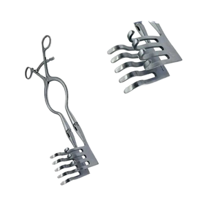 Ensemble d'instruments chirurgicaux rétracteurs à griffes 4x5 à double articulation en acier inoxydable, certifié CE, fonctionnement manuel, Classe I - Product Image 4