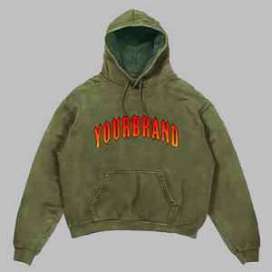 Sweat-shirt à capuche surdimensionné pour homme 100% coton, logo personnalisé, streetwear de haute qualité, 2027 - Product Image 1