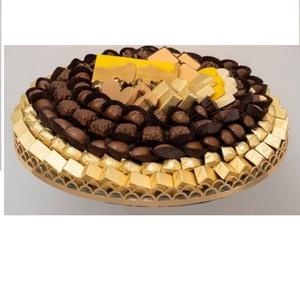 Bandeja de Servicio de Postres de Chocolate de Última Tendencia, Bandeja de Servicio de Chocolate Moderna Hecha a Mano para Ocasiones Especiales o Cualquier Evento - Product Image 1