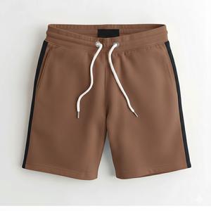 <b>Men</b>’s Cotton Fleece Casual <b>Shorts</b> Elastic Waist Private Label Gym & <b>Lounge</b> Wear Embroidered Logo <b>Shorts</b> - Product Image 2