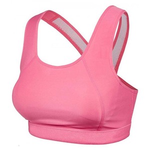 Sujetador deportivo rojo para mujer, tipo racerback, soporte medio, transpirable, sin costuras, para yoga, ropa deportiva, poliéster, spandex, fitness. - Product Image 3