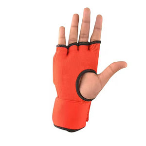 Gants en cuir de haute qualité, personnalisés, en gel, demi-doigts, pour le sport, la conduite, extensibles, antidérapants, couleur et logo personnalisés, gants de boxe en cuir - Product Image 4