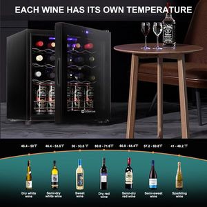 Cantinetta Vino Elettrica da 19 Bottiglie in Acciaio Inox con Porta in Vetro, Compressore R600A, Autoportante per Uso Domestico e Alberghiero - Product Image 3