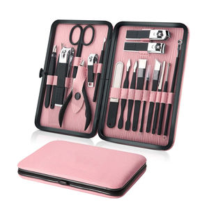 Juego de Manicura Profesional de 18 Piezas de Acero Inoxidable de Alta Calidad, Cortaúñas y Cortacutículas, Kit Ligero de Fábrica OEM - Product Image 1