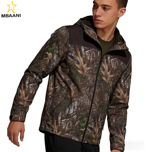 <b>Camo</b> Hunting <b>Jacket</b> for Men Lightweight Softshell Fleece Waterproof Hoodie Outdoors Windproof Zip Up <b>Jacket</b> - Product Image 6