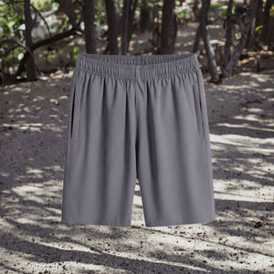 กางเกงขาสั้นลำลองผู้ชายสำหรับกิจกรรมกลางแจ้ง ผ้าโพลีเอสเตอร์ 100% เอวกลาง ลายพิมพ์ตัวอักษร ปิดด้วยเชือกผูก แห้งเร็ว - Product Image 2