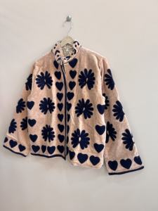 Veste courte en velours pour femmes, brodée à la main, style Suzani traditionnel indien - Product Image 4