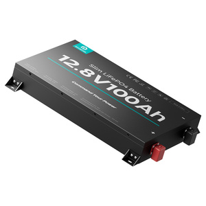 Batterie LiFePO4 Slim 12V 100Ah avec surveillance par application Bluetooth et coupure en cas de basse température pour camping-car et camping, plus de 8000 cycles - Product Image 1