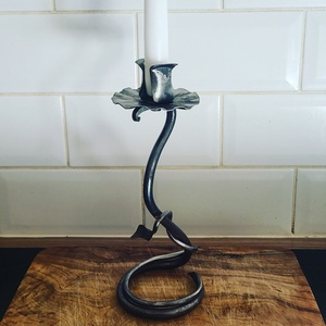 Metal Candle Stand Customized Restaurant Hotel Candle Stand Home Decorative Metal Candlestick Holder Black Iron Color - Product Image 3