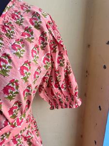 Vestido largo maxi de algodón indio estampado a mano, superventas 2026, ropa de otoño para mujer - Product Image 2