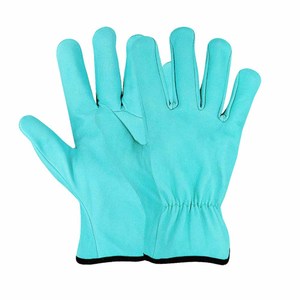 Best Performance Cowhide Grain Leather Yellow <b>Driver</b> <b>Gloves</b> Heat Resistant Industrial Safety Durability Gardening <b>Gloves</b> - Product Image 6