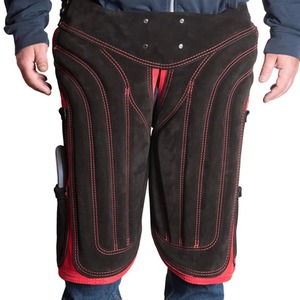 Protège-jambes de fermeur en cuir suédé souple personnalisé, réglables, pour le sablage des sabots et la protection des sabots des chevaux - Product Image 4