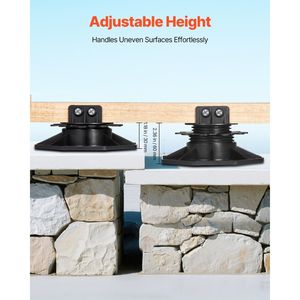 Piedistallo di supporto del ponte regolabile in 12 pezzi con Base di fondazione da 1.18 2.36 pollici accessori per pavimenti in rialzo - Product Image 3
