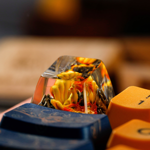 Keycaps Artisanat Forêt Mystique, Keycaps Artisanat Personnalisé, Keycaps Anime Mignons, Keycaps Verts, Ensemble de Keycaps, Keycaps en Bois - Product Image 3