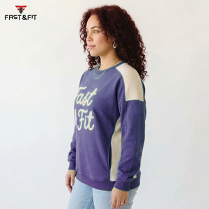 Sudadera de Mujer Personalizada con Diseño Impreso en Toda la Superficie, 100% Algodón Felpa, Transpirable, Resistente al Viento, para Otoño, con Logotipo Personalizado, Colores Sólidos - Product Image 3