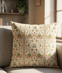 Funda de Almohada Clásica con Detalles en Algodón y Diseño de Tapicería Rústica, Artesanía de Alta Calidad 18X18 - Product Image 2