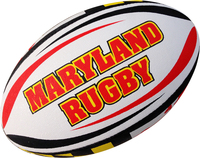 Ballon de rugby promotionnel en caoutchouc synthétique durable, entièrement personnalisable (logo, marque, couleur, taille), léger et stable