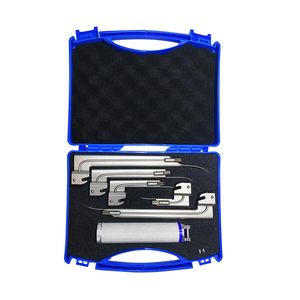 Ensemble de laryngoscopes manuels conventionnels réutilisables ODM Macintosh avec poignée lumineuse LED et lames en acier inoxydable pour la chirurgie générale - Product Image 5