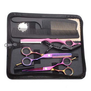 Professional Barber <b>Razor</b> Thinning Scissors Professional Barber Salon Hairdressing Kit with Sharp Comb Scissors and Thinning - Product Image 1