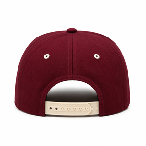 หมวกเบสบอล APICTO SPORTS สีแดงเลือดหมู 6 แผง ปรับขนาดได้ด้วยตัวล็อคแบบ Snapback ระบายอากาศได้ดี - Product Image 2