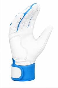 Gants de frappe de baseball personnalisés pour adultes en cuir premium, manchette longue, support de poignet réglable, pour entraînement d'équipe, vente en gros OEM - Product Image 3