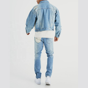 <b>Men</b> <b>Stretch</b> Denim Jeans Slim Fit Casual Blue Pants Comfortable Cotton Streetwear Fashion Wear Bulk Supplier - Product Image 5