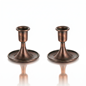 Slishty <b>Black</b> Steel Candle Stand Durable Home Decoration Taper Candle <b>Holder</b> Minimalist Design - Product Image 6