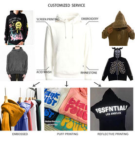 Sudadera con Capucha Unisex de Algodón Lavado, Estilo Oversize, con Cordón Ajustable, Letras en Cinta y Pedrería |   Sudadera con Capucha de Viaje, Estilo Retro, Ligera, Transpirable y Gruesa - Product Image 6