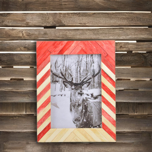 กรอบรูปฝังกระดูกแบบคลาสสิกด้วยการฝังเรซินกระดูกสี่เหลี่ยมไม้การปรับแต่งขนาดสำหรับการแสดงภาพด้วยมืองานฝีมือ - Product Image 6