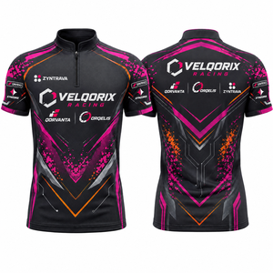 Camiseta Polo Personalizada para Carreras, Uniforme de Equipo de Mecánicos de Automovilismo para Hombre, Manga Corta, Logotipo de Patrocinador, OEM, Venta al Por Mayor - Product Image 2