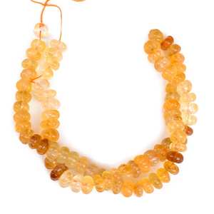 Cuentas de Citrino Natural Talladas en Forma de Melón, Cuentas Redondas para Joyería, GDS2280/2 - Product Image 5