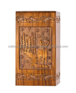 Urnas de cremación de madera para adultos Urnas de madera Urnas funerarias Tamaño personalizado Suministros funerarios - Product Image 1