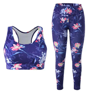 Yoga Set Three Piece Fitness Outfit Jacket Sports Bra <b>Leggings</b> Stylish Gym Wear Yoga Set For Womens Running Training Activewear - Product Image 3